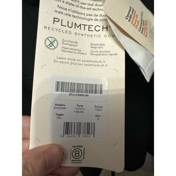 Save The Duck Men’s 2 In 1 Water Resistant Jacket XXL Black NWT - Picture 7 of 8